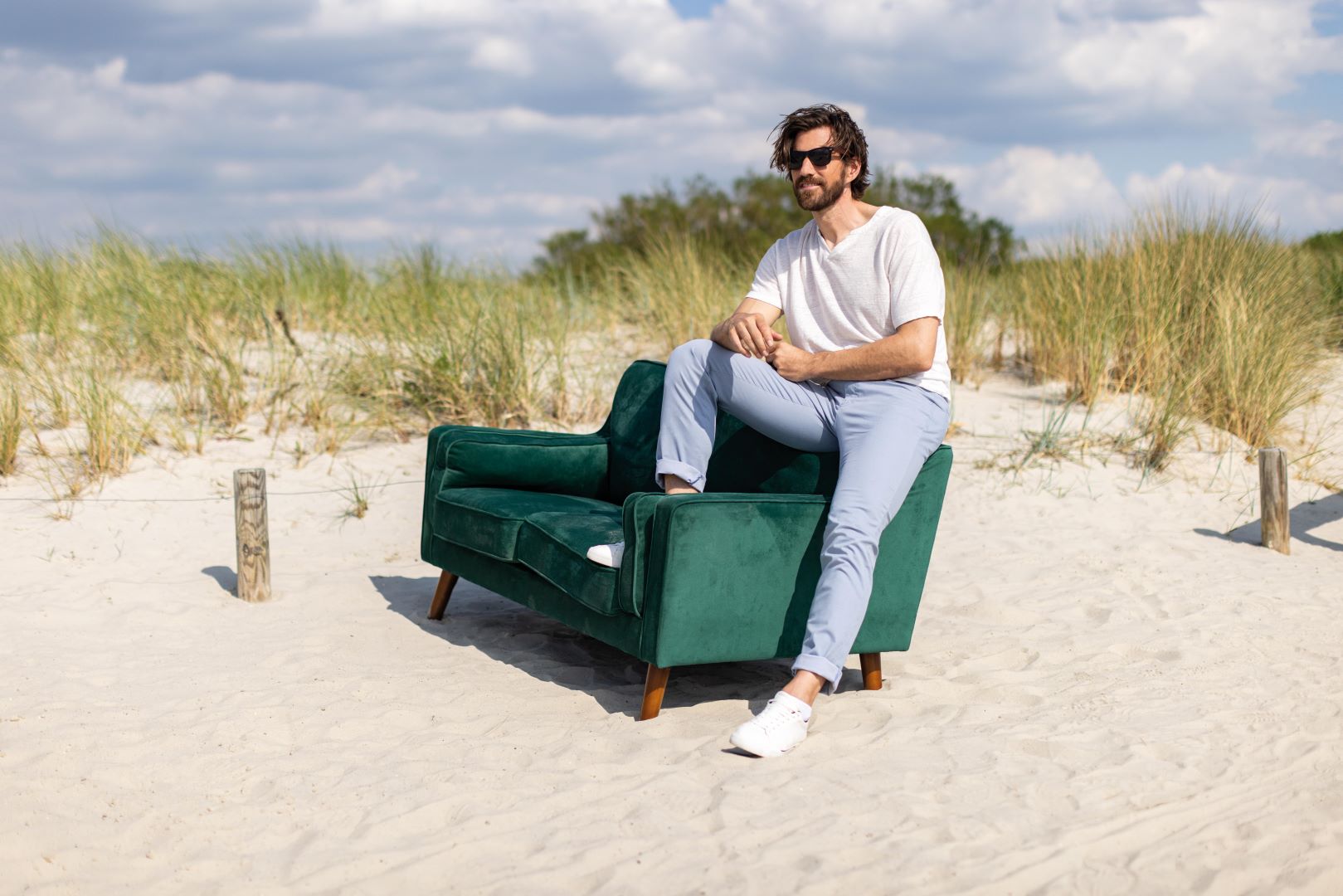 The green Club of Comfort sofa