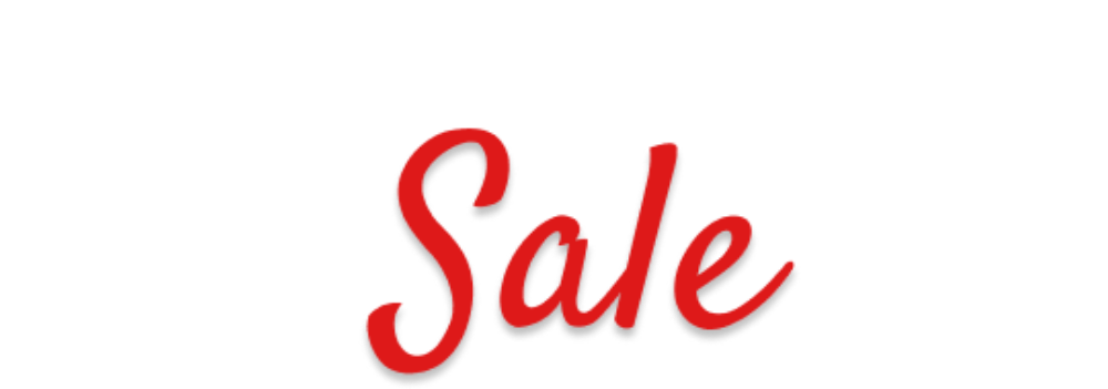 Der Bildschirm zeigt einen Werbebanner für eine Black Week Sale Aktion mit schwarzen, weißen und roten Schriftzügen.