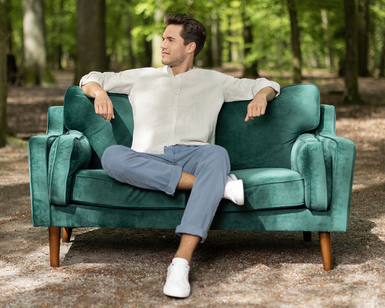 The green Club of Comfort sofa